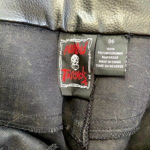 Vintage Morbid Threads, Size 36, Faux leather pants